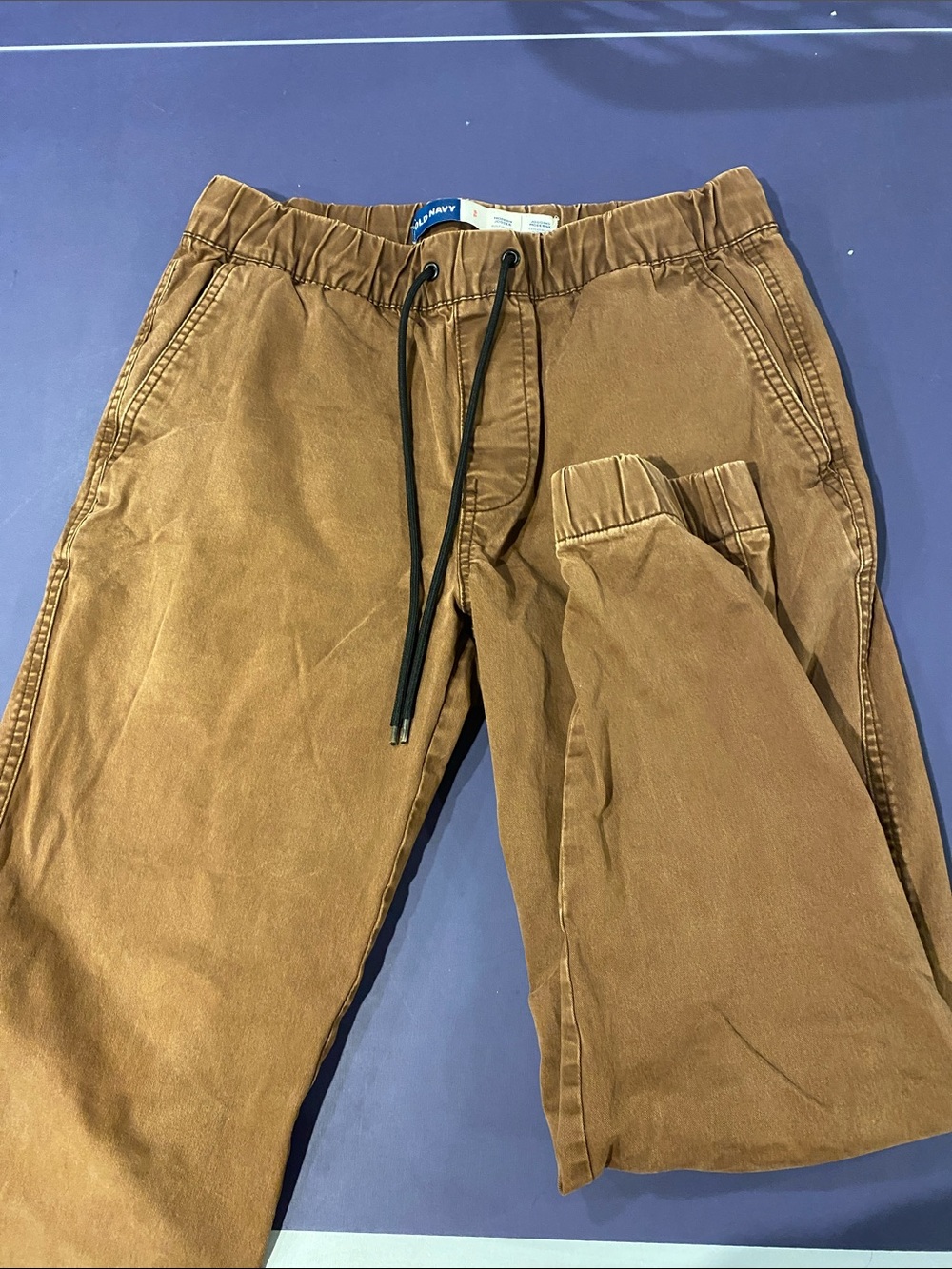 Old Navy Men's Tan/Brown Drawstring Chino Joggers